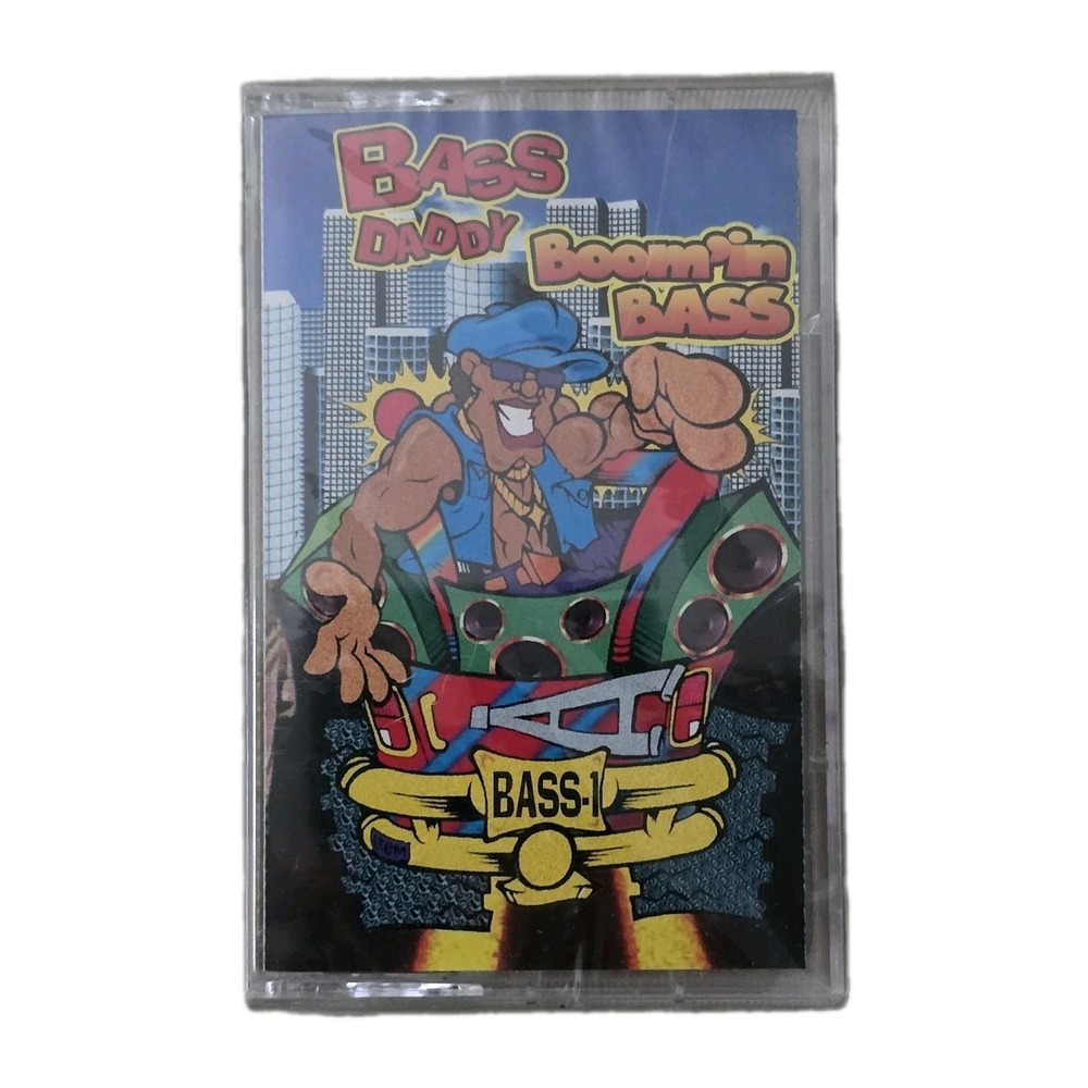 Vintage 1993 Bass Daddy Boomin Bass Cassette Tape Miami Bass Electro Hip Hop VTG